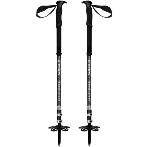 Jones Talon Pro Carbon-Teleskopstöcke Black Damen, Herren
