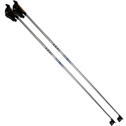 Leki Rental SK Langlaufstöcke Silver/Blue Damen, Herren