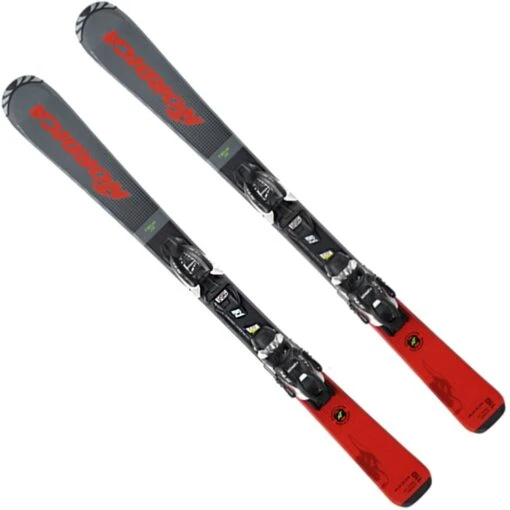 Nordica Team JR Kinder-Ski Grey/Red Kinder